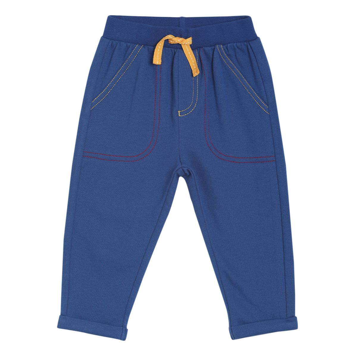 Pack of 2 t-shirt and knit bottom set - blue & dark blue for 0-3 Months