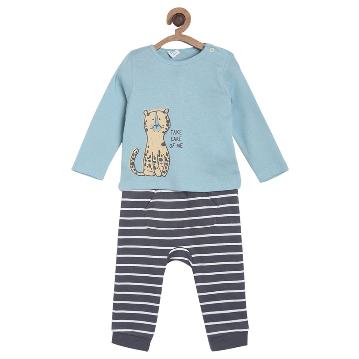 Boys Multi T-Shirt and Knit Bottom