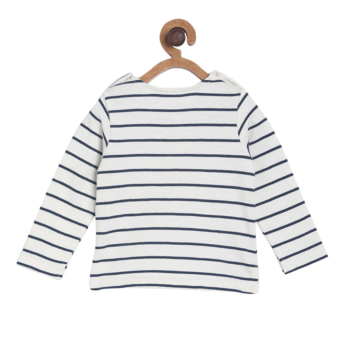 Pack of 2 t-shirt and knit bottom set - white & light brown for 0-3 Months