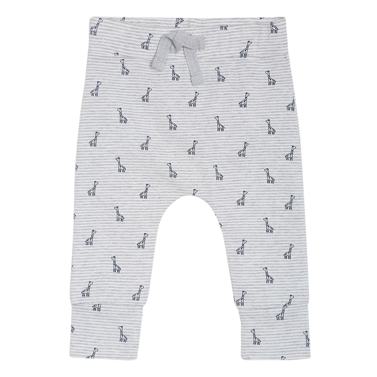 Pack of 2 knit tee and knit bottom - grey for New Born