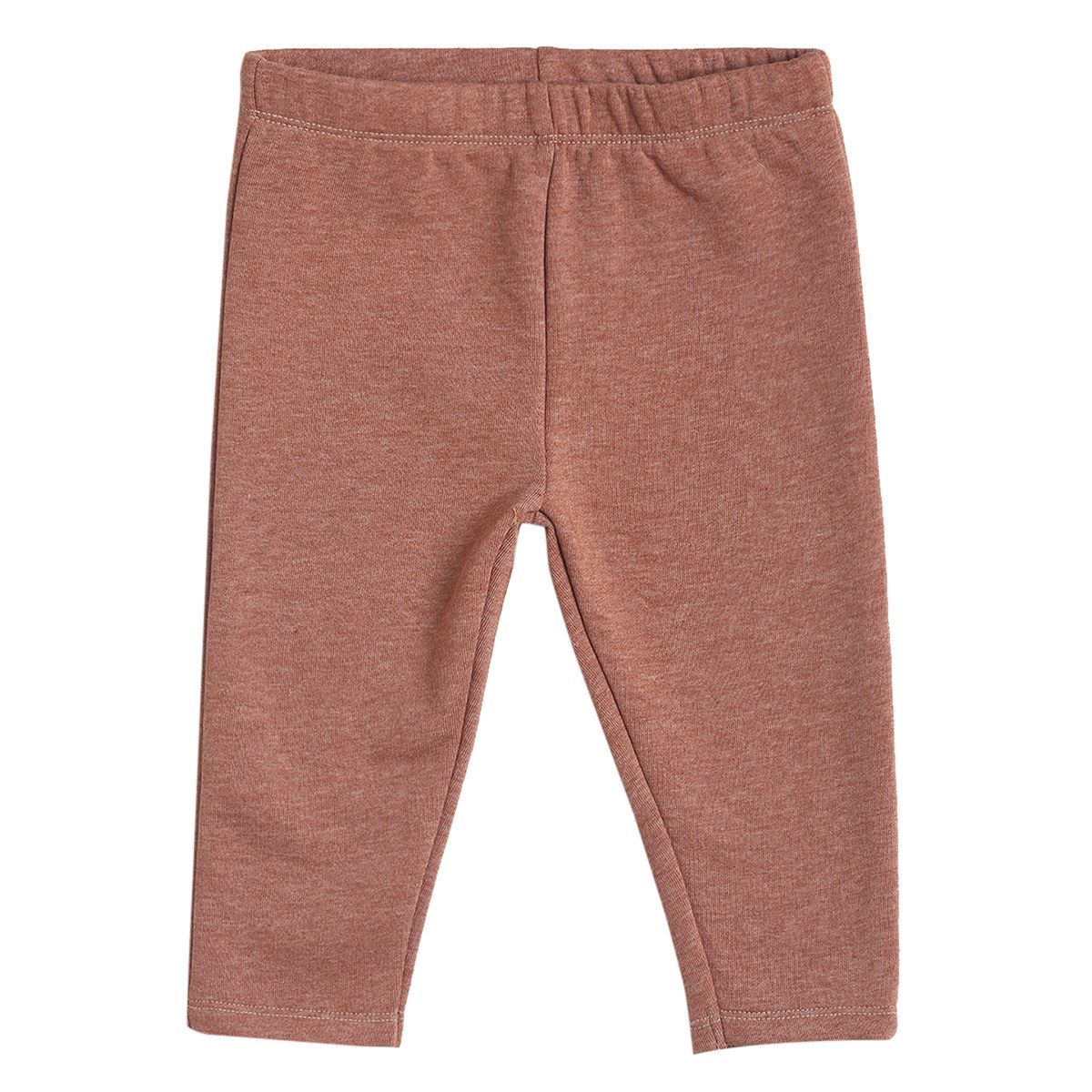 Pack of 2 t-shirt and knit bottom - light grey & brown for 0-3 Months