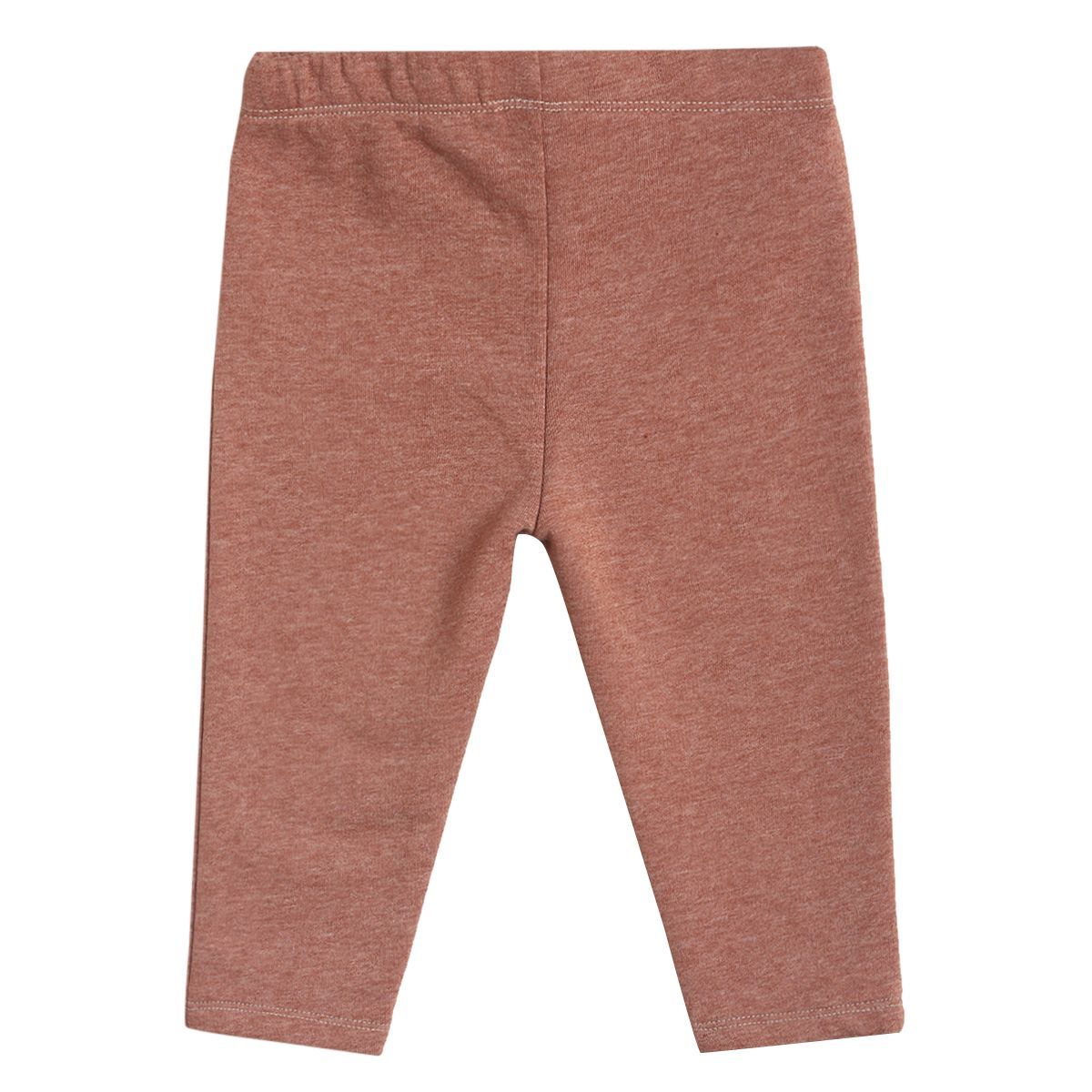 Pack of 2 t-shirt and knit bottom - light grey & brown for 0-3 Months