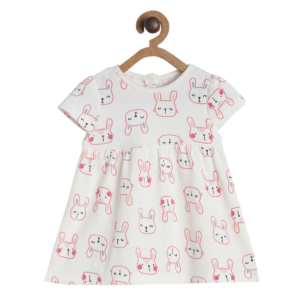 Pack of 1 knit dress - offwhite for 0-3 Months