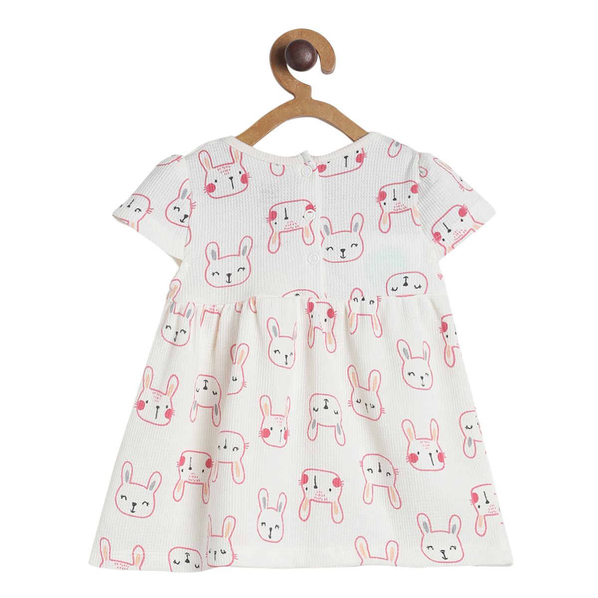 Pack of 1 knit dress - offwhite for 0-3 Months