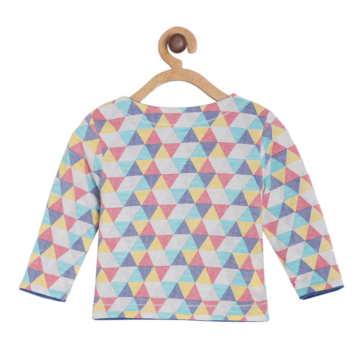 Pack of 1 knit jacket - sky blue & dark blue for 0-3 Months