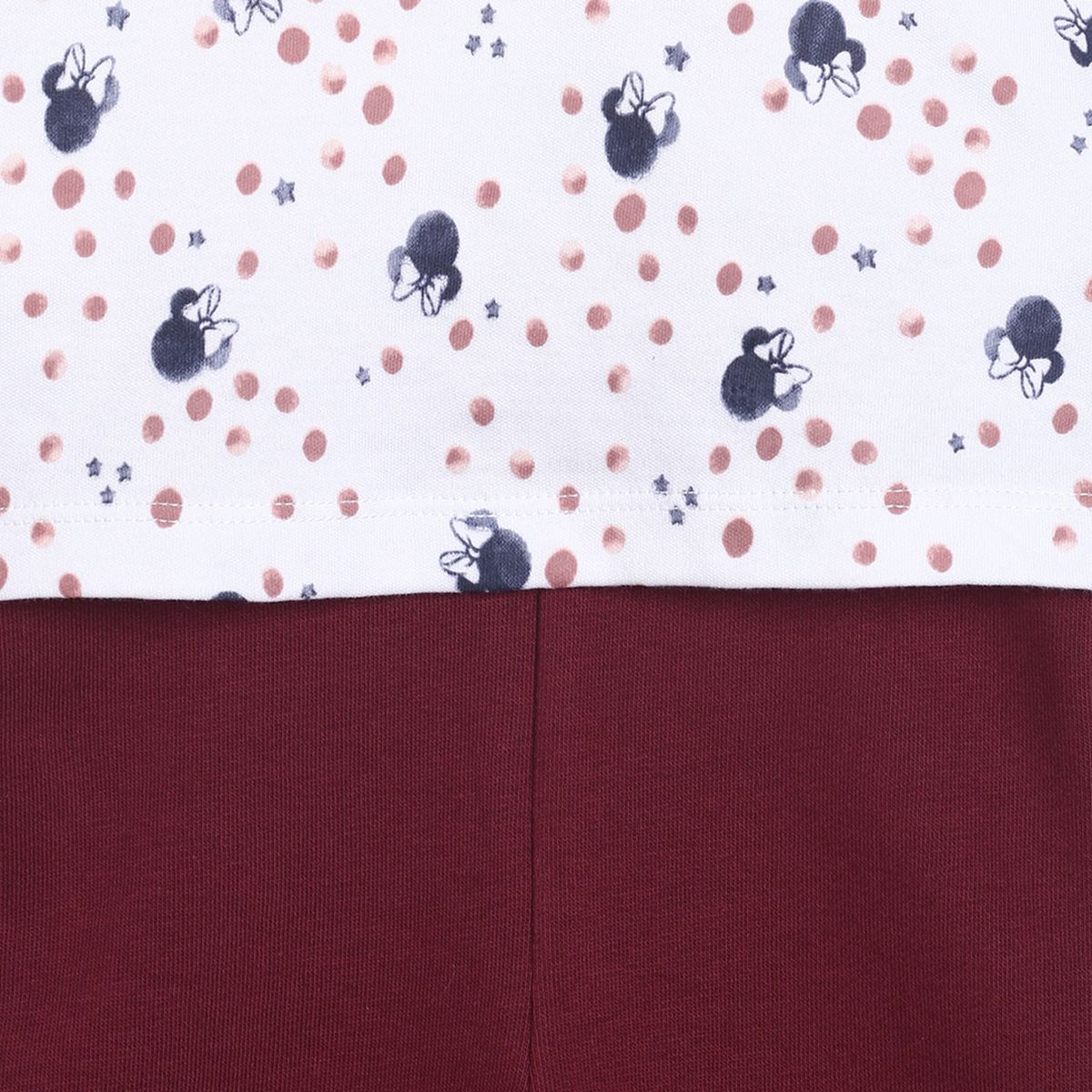 Pack of 2 top and knit bottom - white & maroon for 0-3 Months