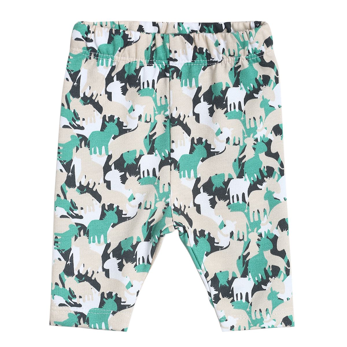 Pack of 2 top and knit bottom - white & turquoise blue for 0-3 Months