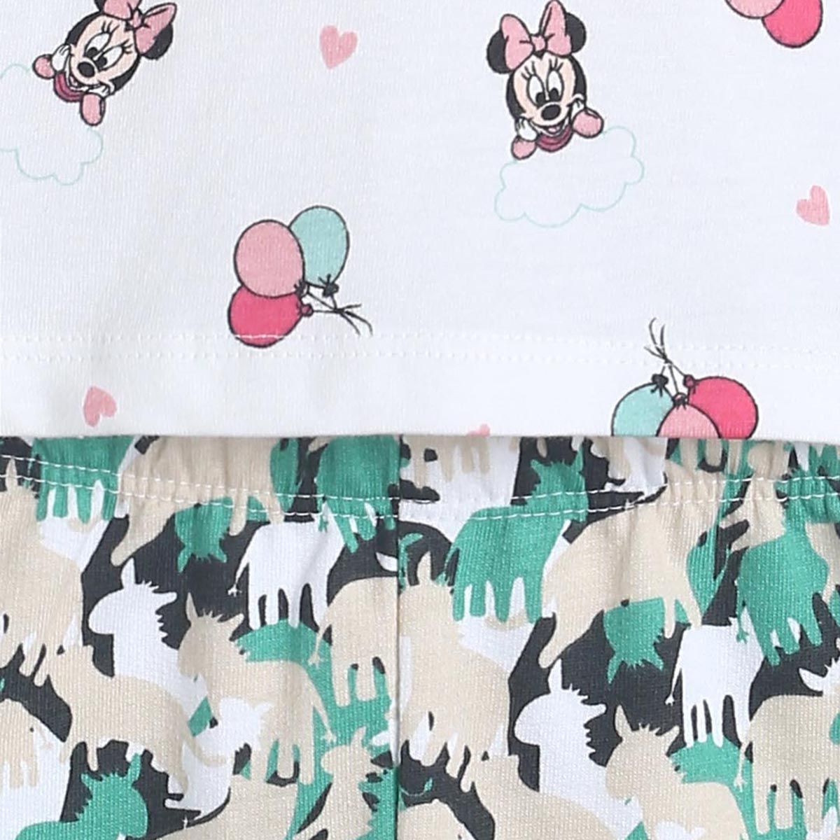 Pack of 2 top and knit bottom - white & turquoise blue for 0-3 Months