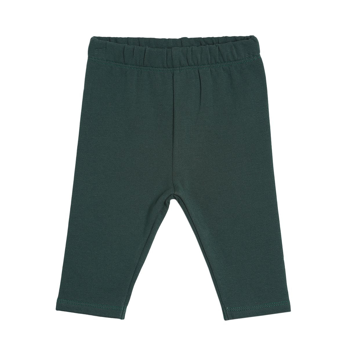 Pack of 2 top and knit bottom - white & emerald green for 0-3 Months