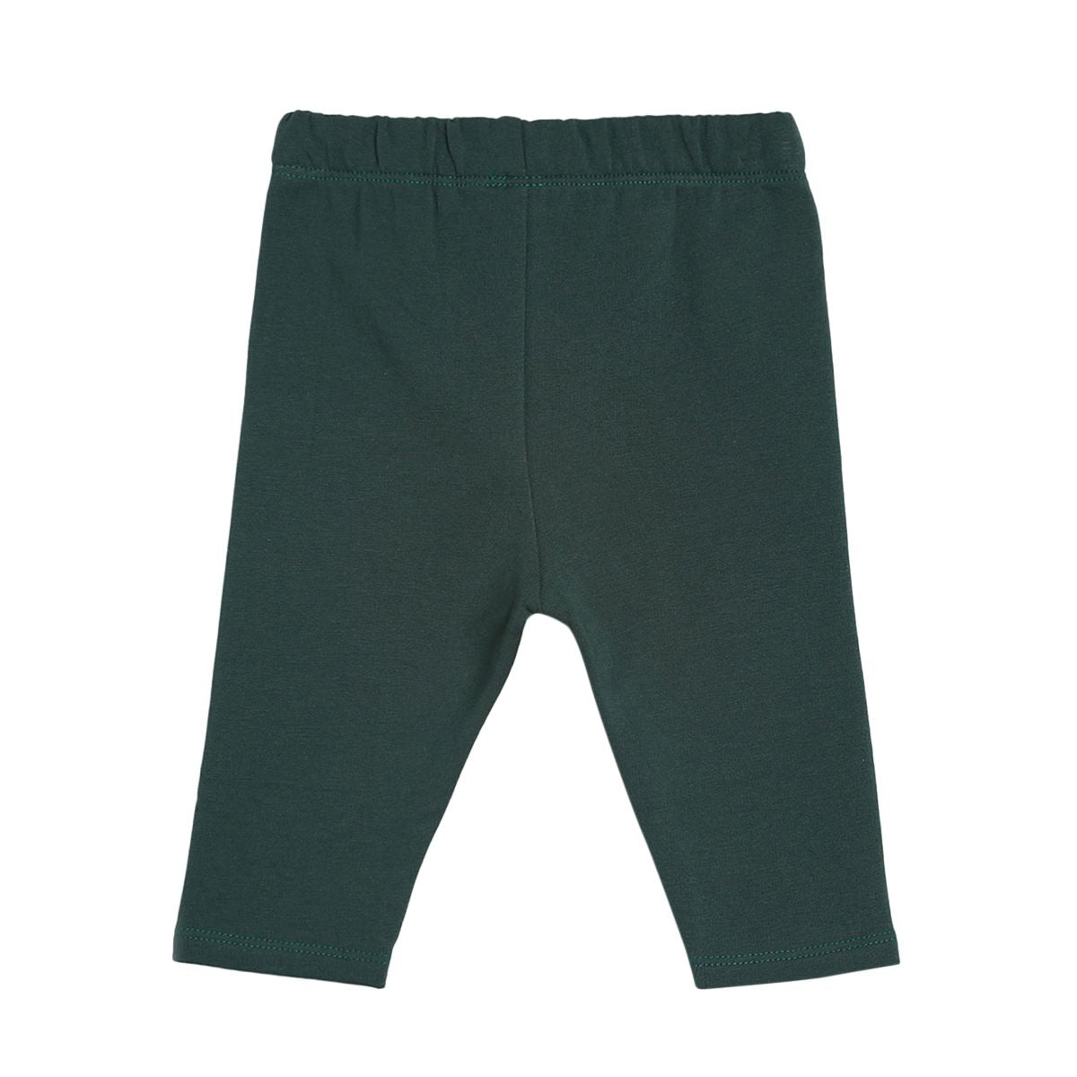 Pack of 2 top and knit bottom - white & emerald green for 0-3 Months