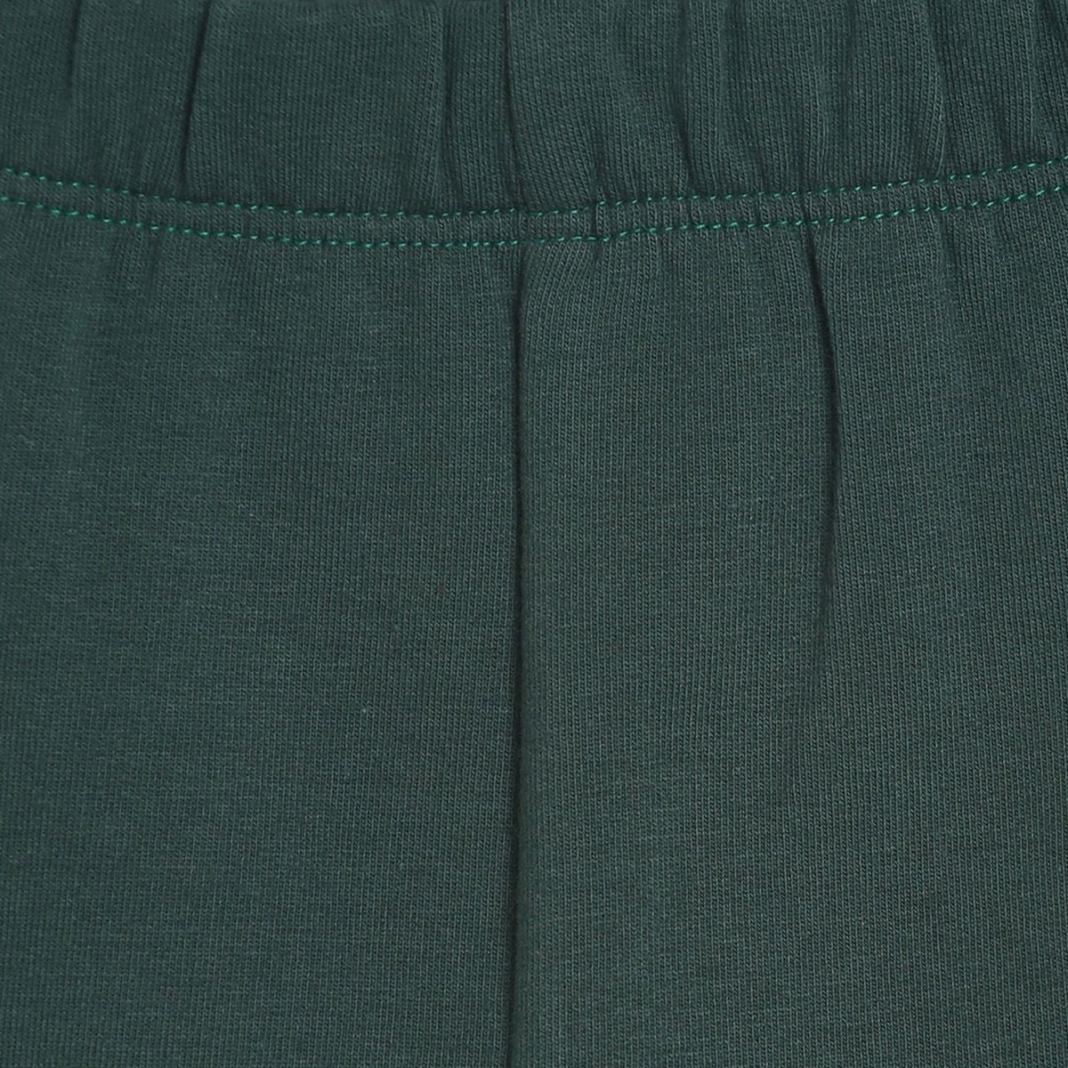 Pack of 2 top and knit bottom - white & emerald green for 0-3 Months