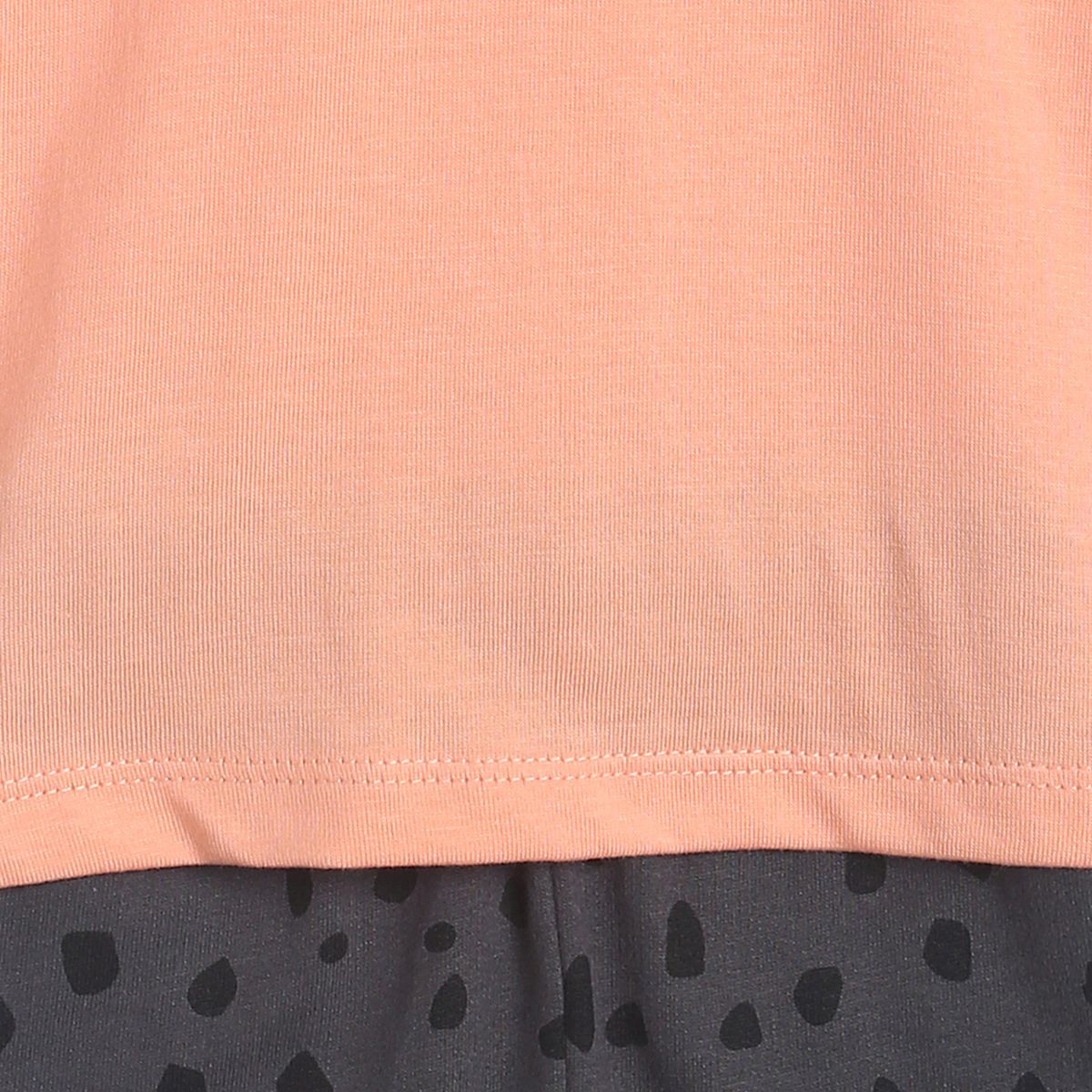 Pack of 2 top and knit bottom - peach & dark grey for 0-3 Months