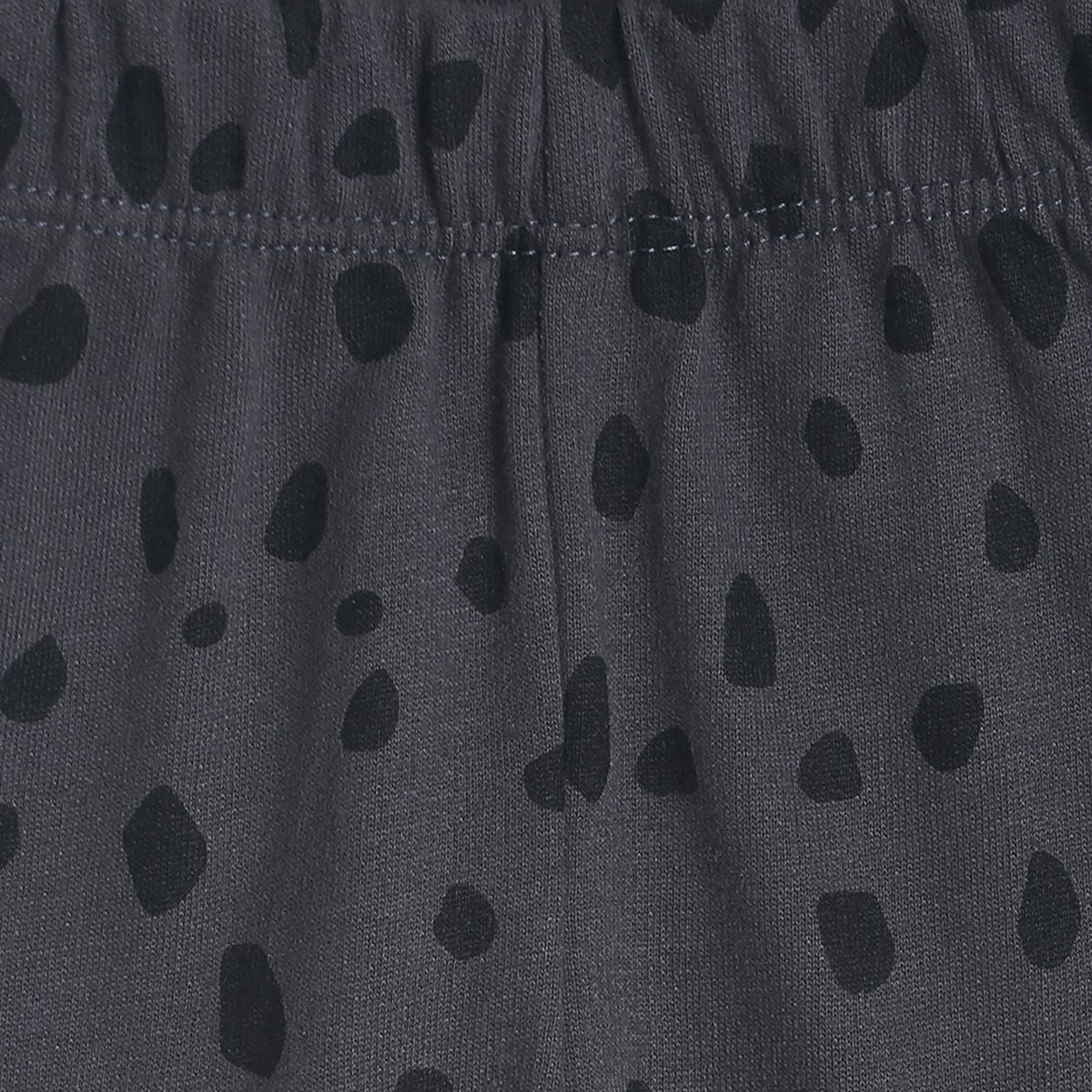 Pack of 2 top and knit bottom - peach & dark grey for 0-3 Months