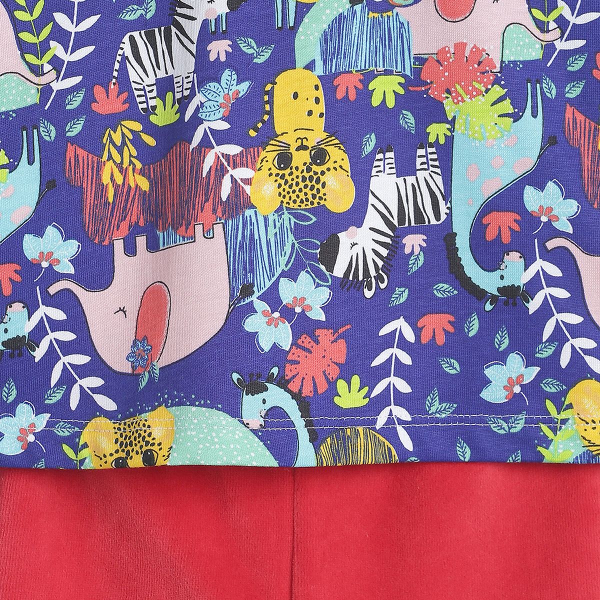 Pack of 2 top and knit bottom - dark blue & red for 0-3 Months