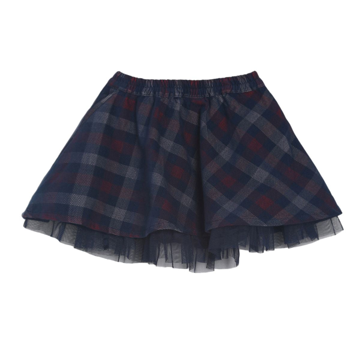 Pack of 2 top & skirt set - white & navy blue for 0-3 Months