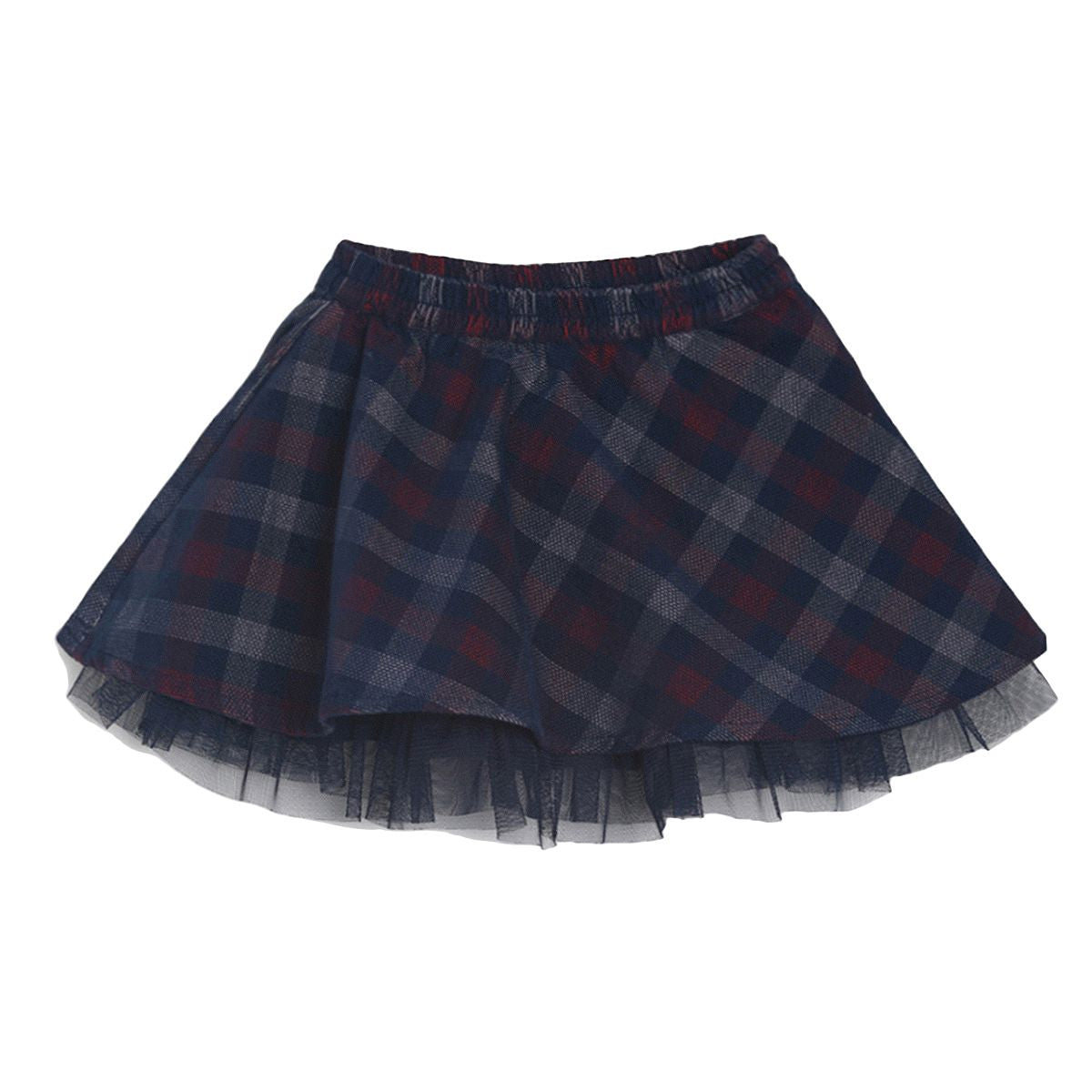 Pack of 2 top & skirt set - white & navy blue for 0-3 Months