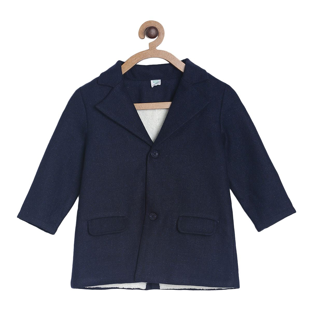 Pack of 1 woven long coat - navy for 3-6 Months