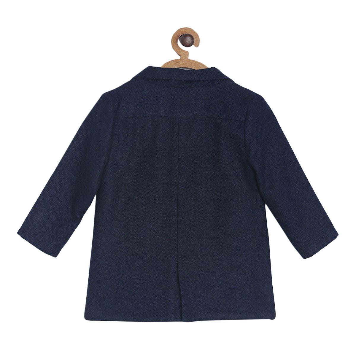 Pack of 1 woven long coat - navy for 3-6 Months