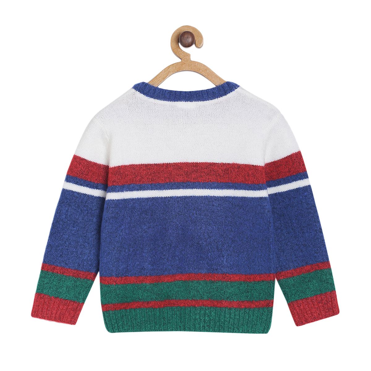 Pack of 1 sweater - white & dark blue for 3-6 Months