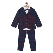 Pack of 4 coordinate set - navy blue for 3-6 Months