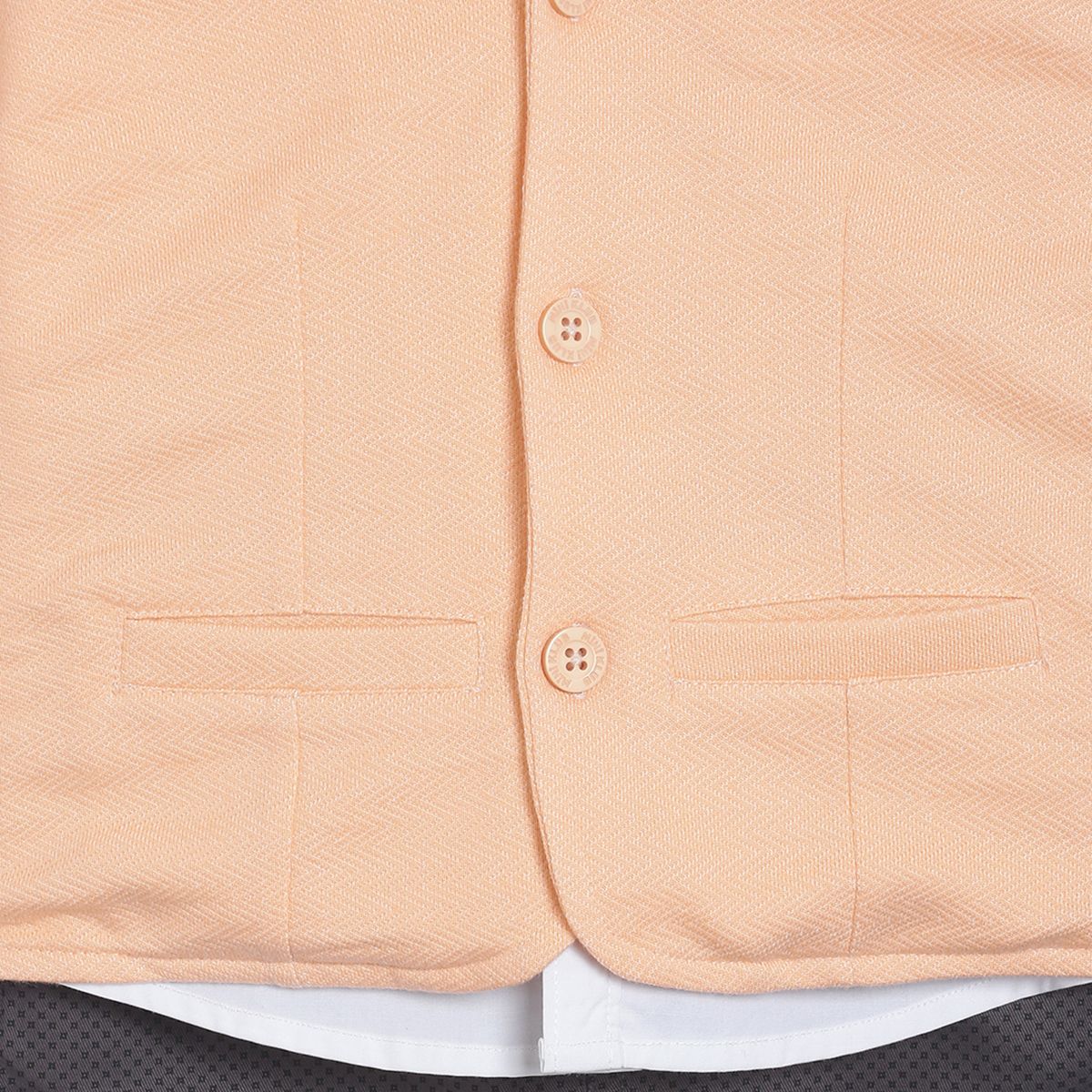 Pack of 4 coordinate set - peach & navy blue for 3-6 Months