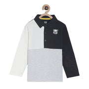 Pack of 1 pack of lo tee - light grey & dark navy blue for 3-6 Months