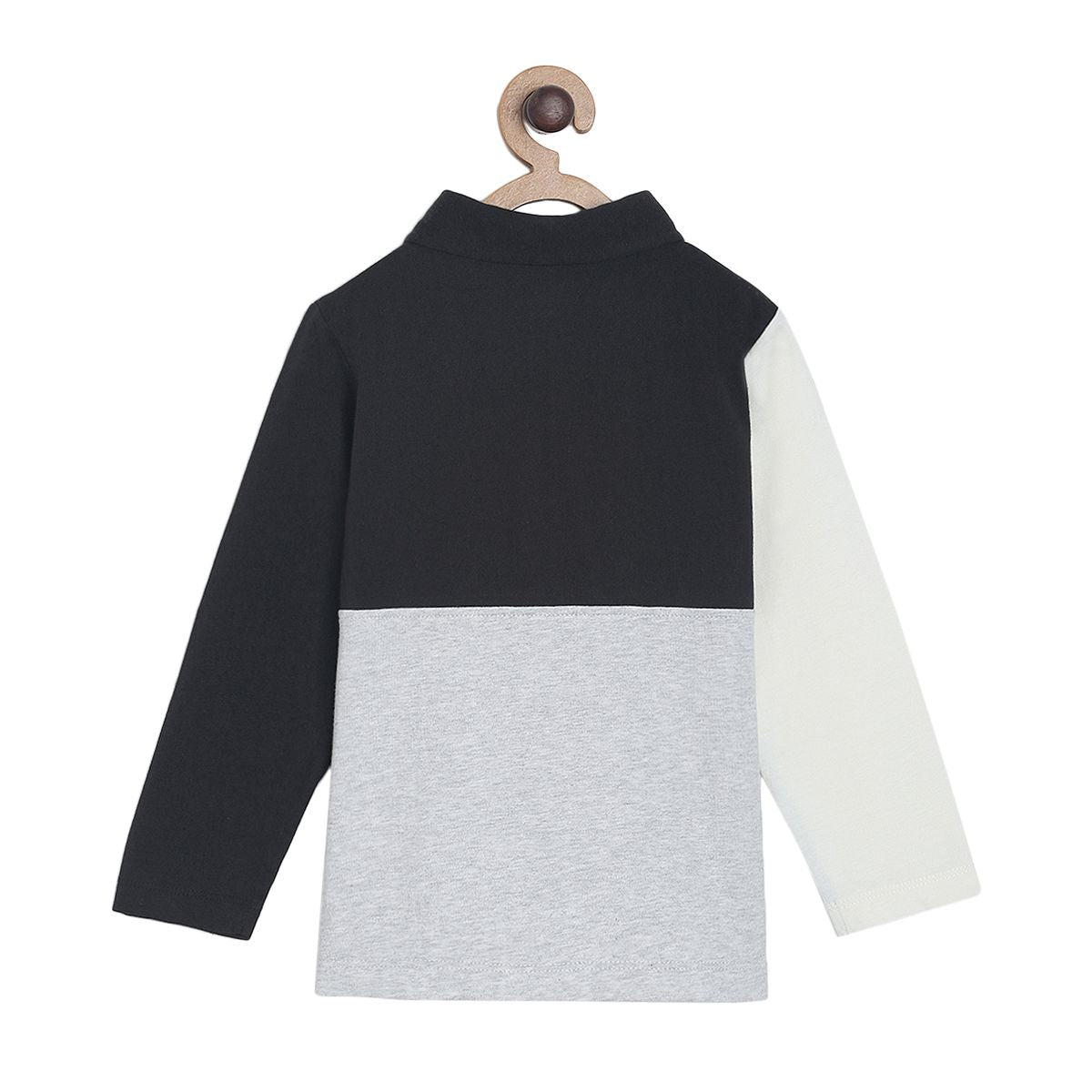 Pack of 1 pack of lo tee - light grey & dark navy blue for 3-6 Months