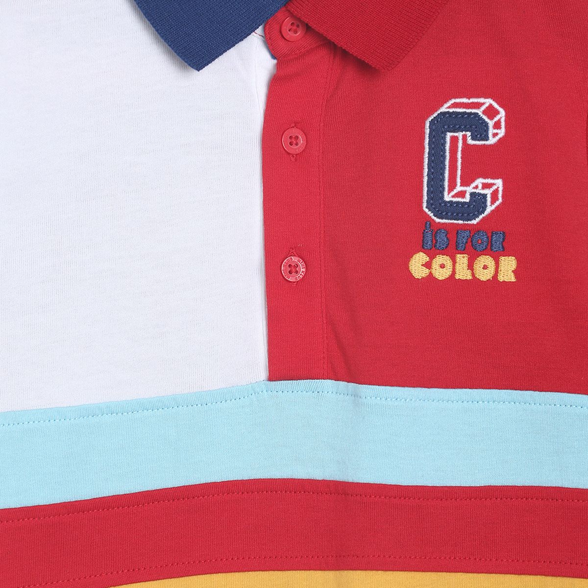 Pack of 1 pack of lo tee - midnightblue & crimson for 3-6 Months