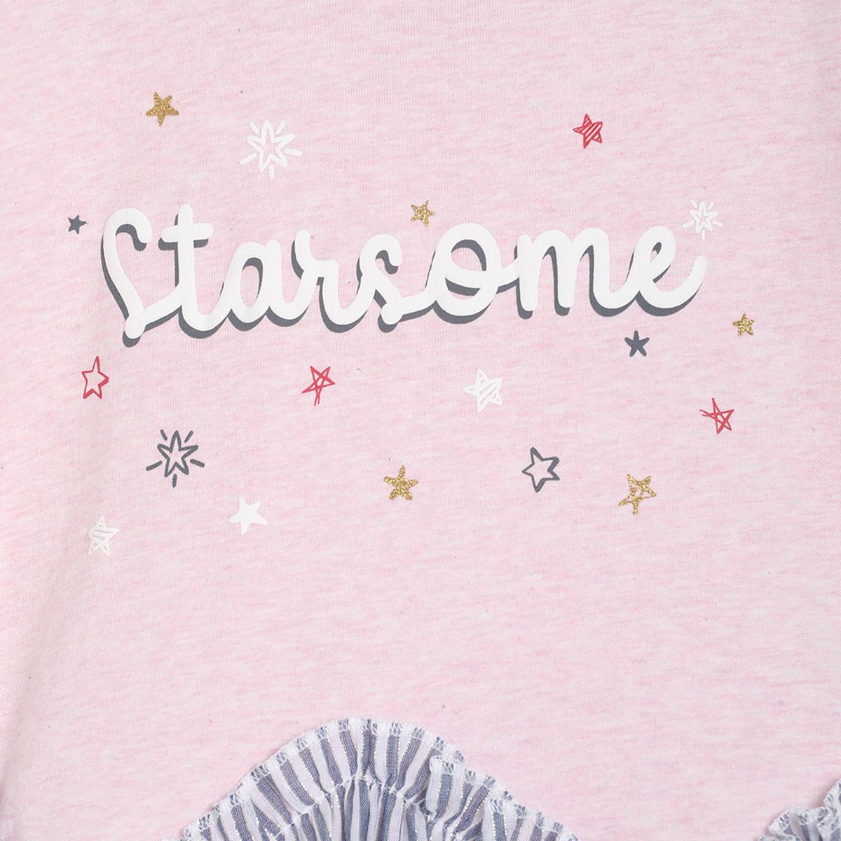 Pack of 1 mix media dress - pink for 3-6 Months