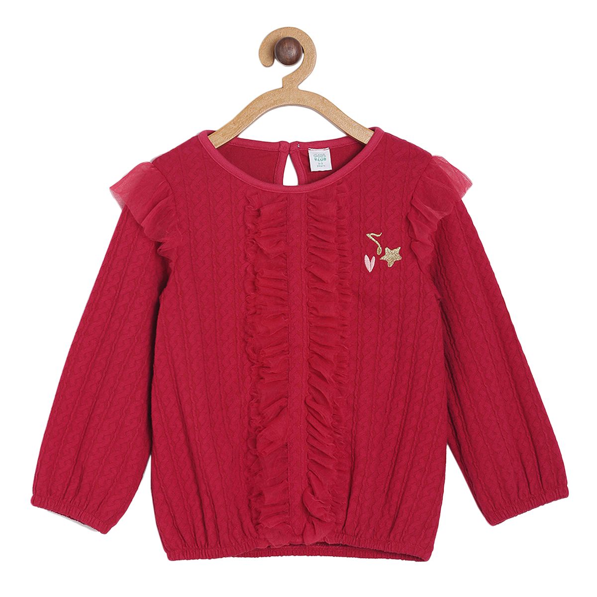 Pack of 1 sweater - red for 3-6 Months