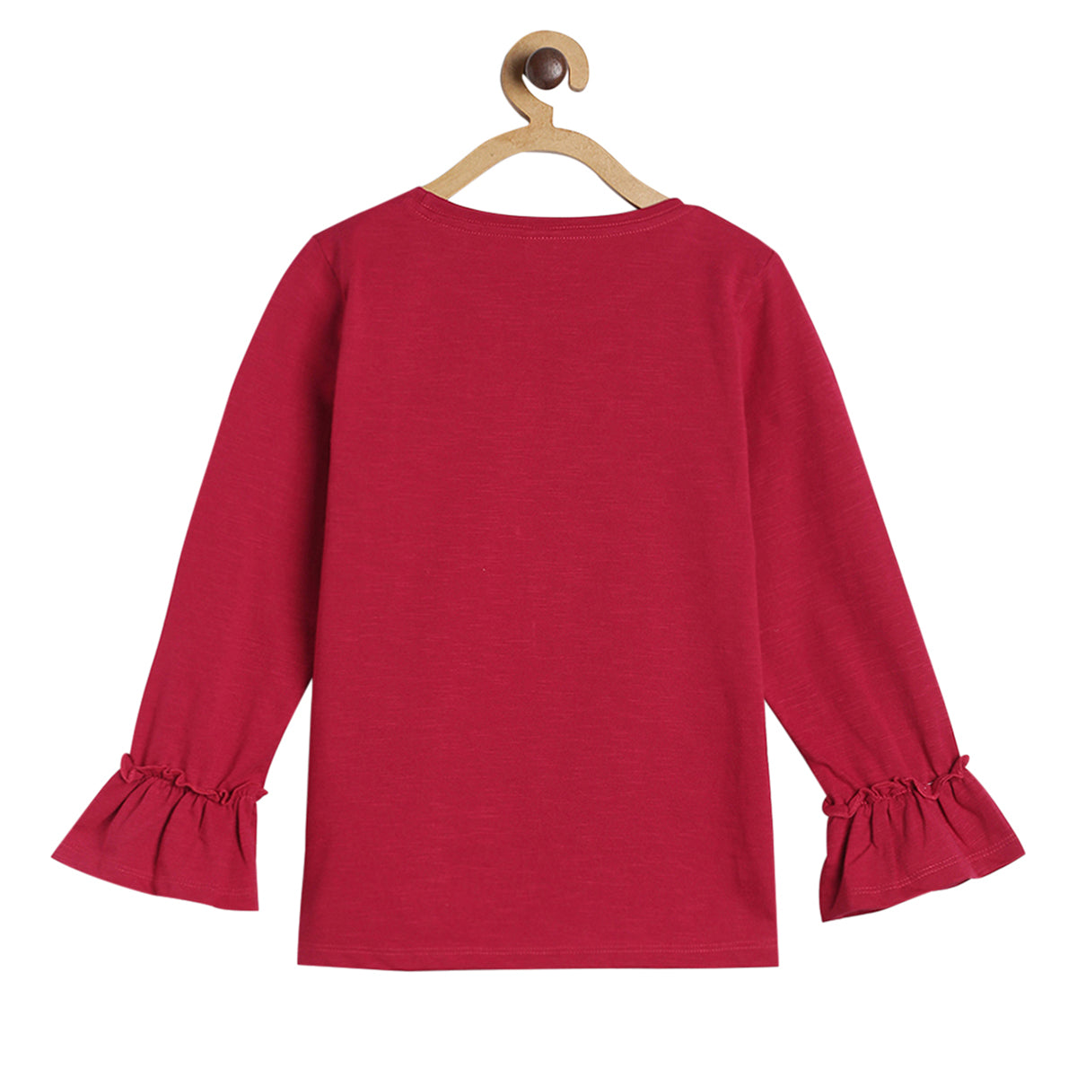 Girls Red Knit Top