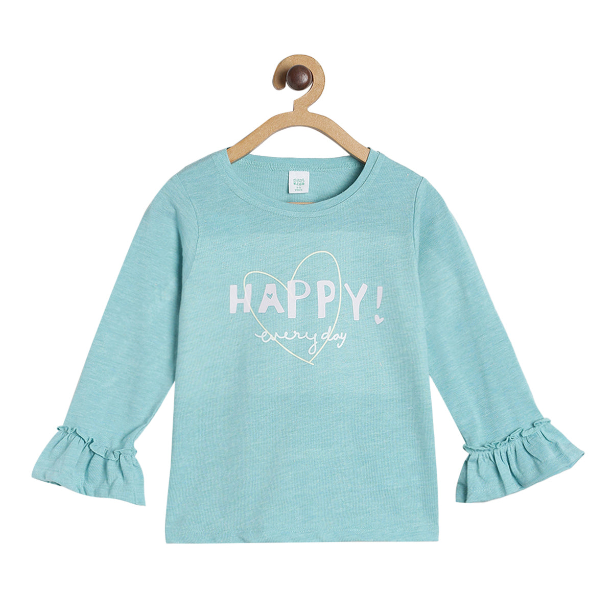 Pack of 1 knit top - turquoise marl for 3-6 Months