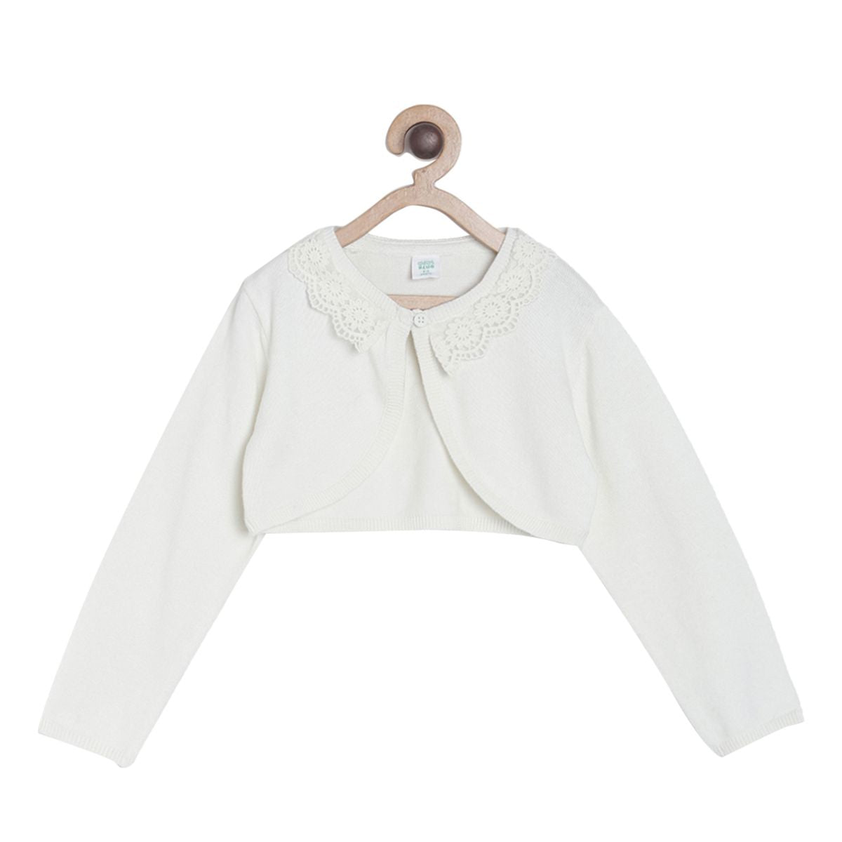 Pack of 1 knit shrug - off white for 3-6 Months