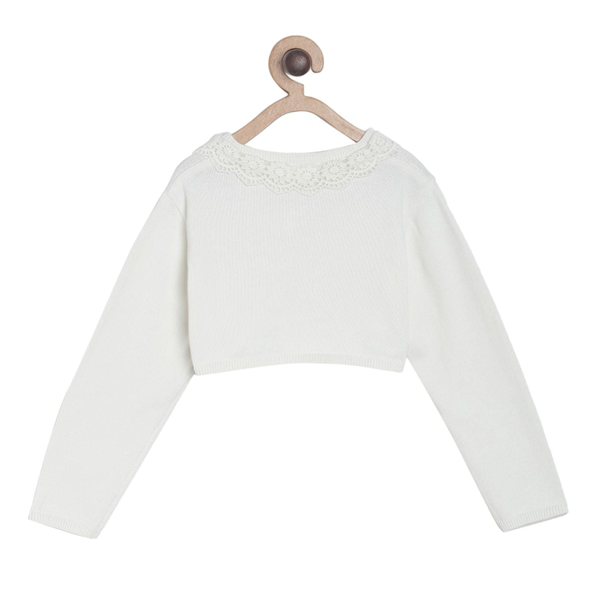Pack of 1 knit shrug - off white for 3-6 Months