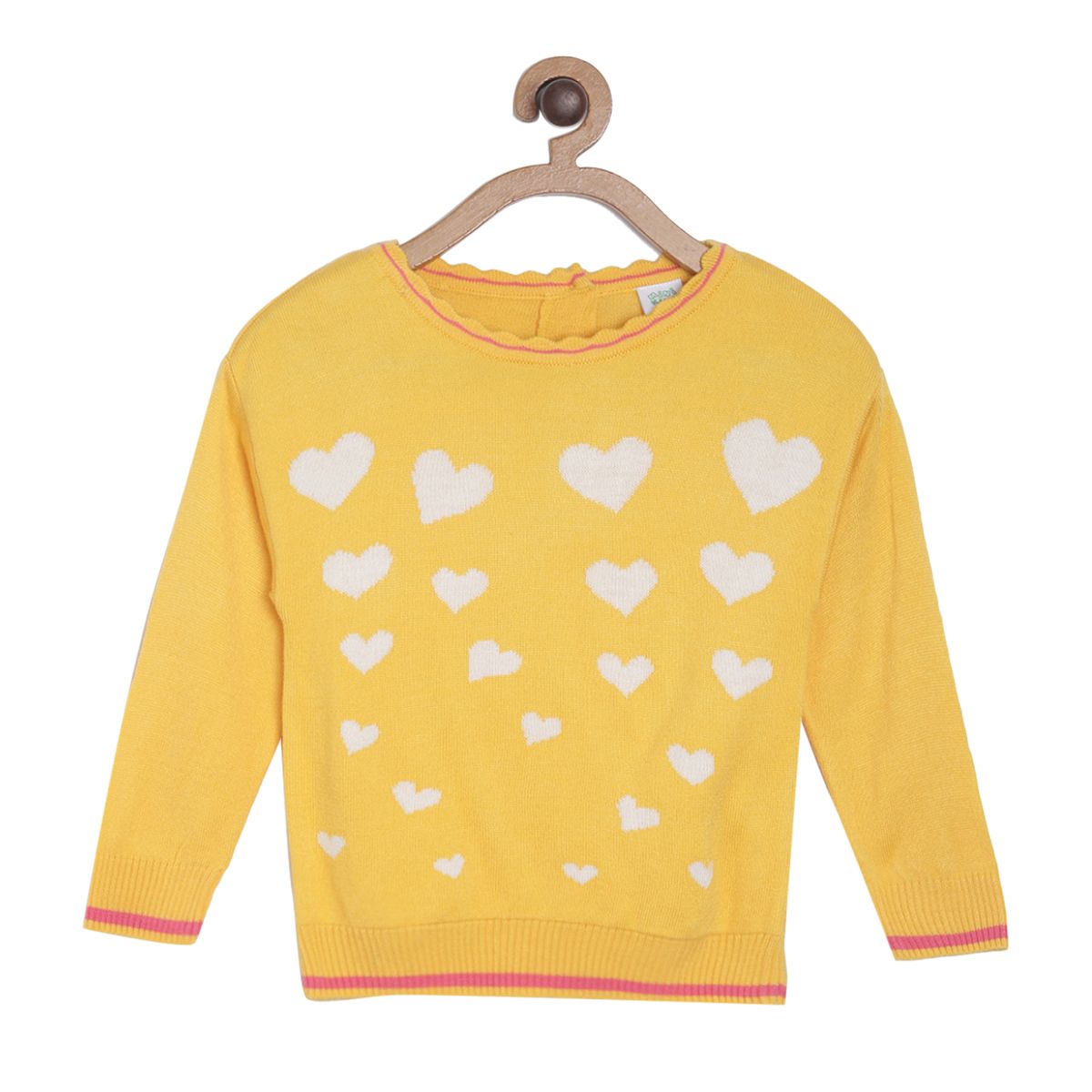 Pack of 1 sweater - yellow for 3-6 Months