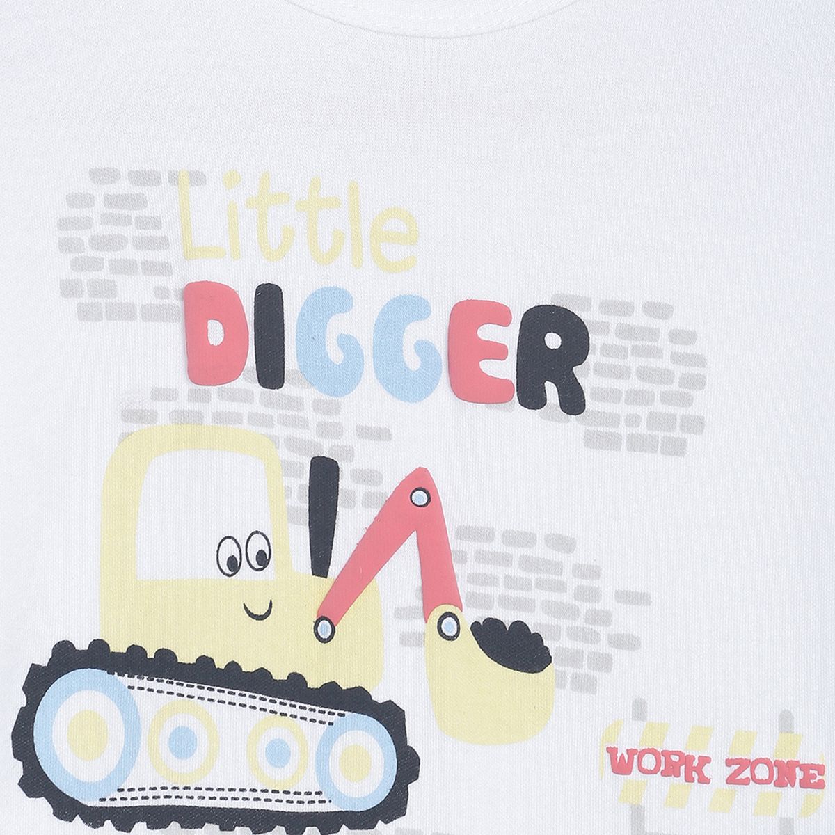 White Graphic Bodysuit With Blue Bottom