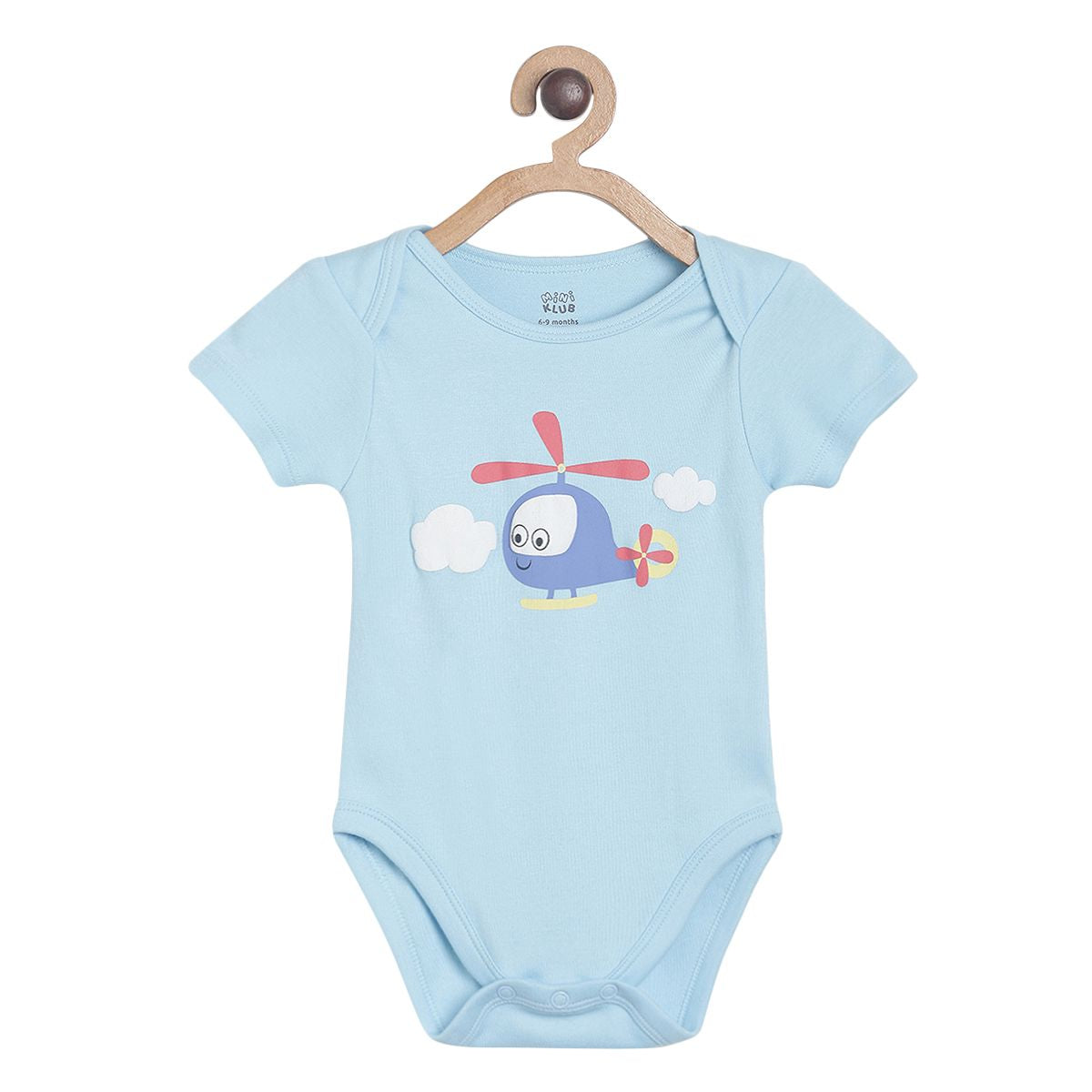 Pack of 2 bodysuit and shorts set - sky blue for New Born