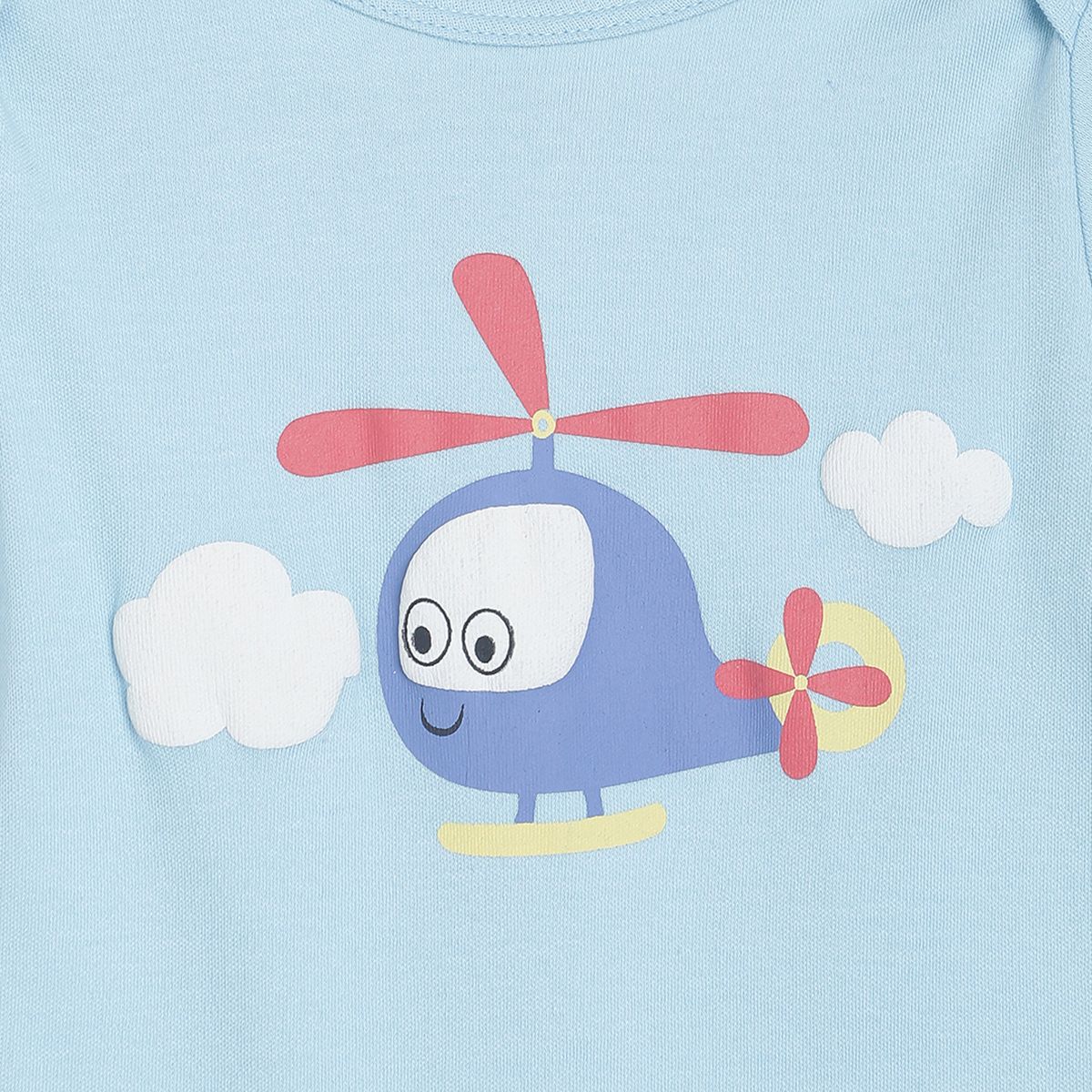 Pack of 2 bodysuit and shorts set - sky blue for New Born