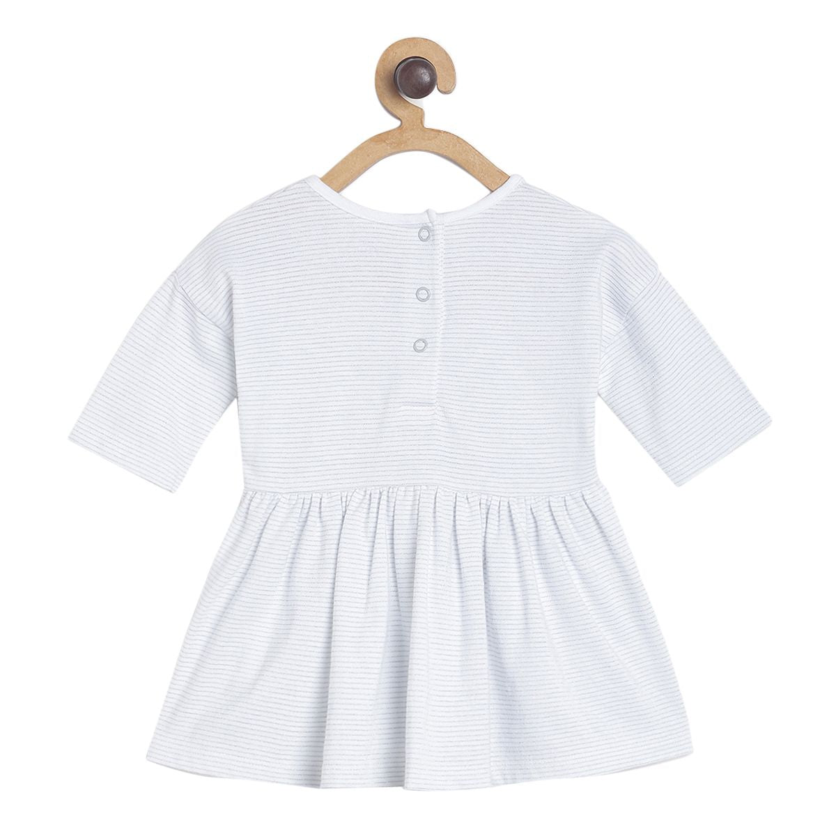 Pack of 1 knit dress - grey for 0-3 Months