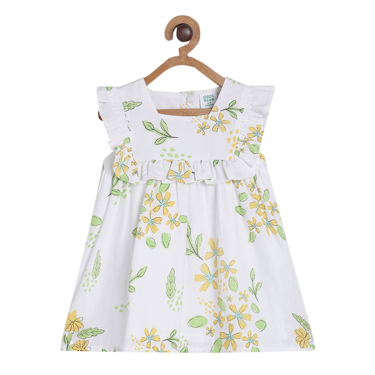 Pack of 1 woven dress - white for 0-3 Months