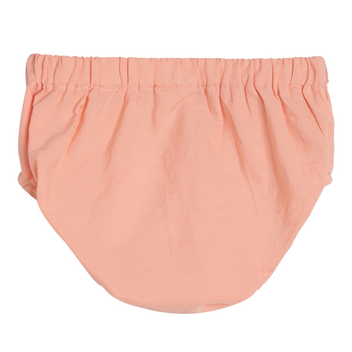 Pack of 2 woven dress with bloomer - peach for 0-3 Months