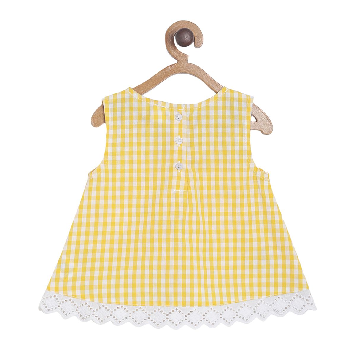 Pack of 2 top and shorts set - lemon yellow & white for 0-3 Months