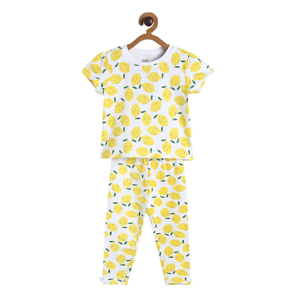 Pack of 2 top and knit bottom set - yellow for 0-3 Months