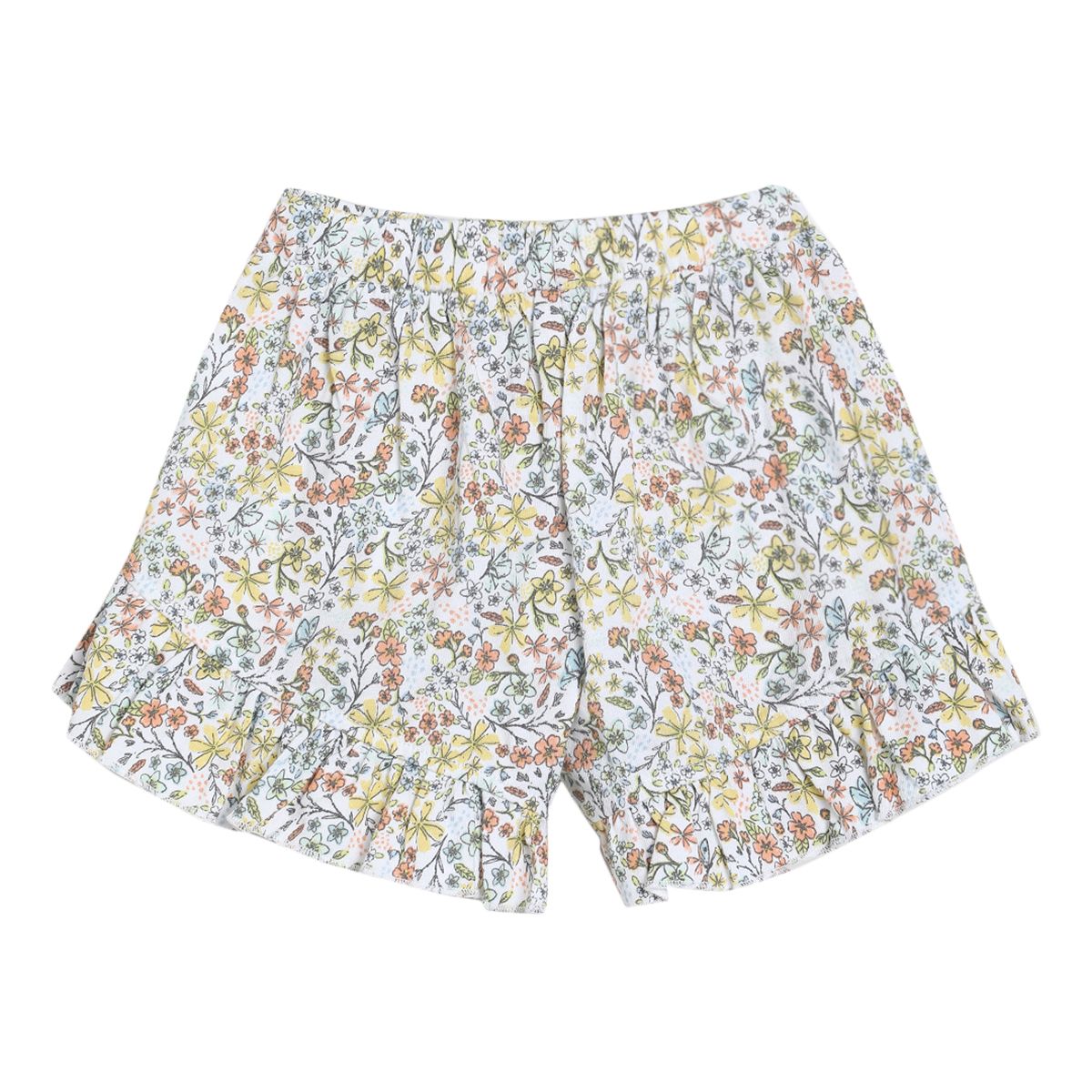 Pack of 2 top and shorts set - white & light blue for 0-3 Months