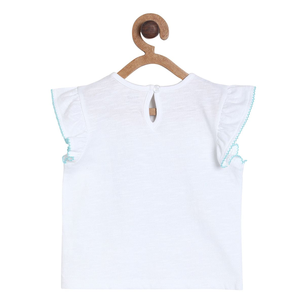 Pack of 2 top and shorts set - white & sky blue for 0-3 Months