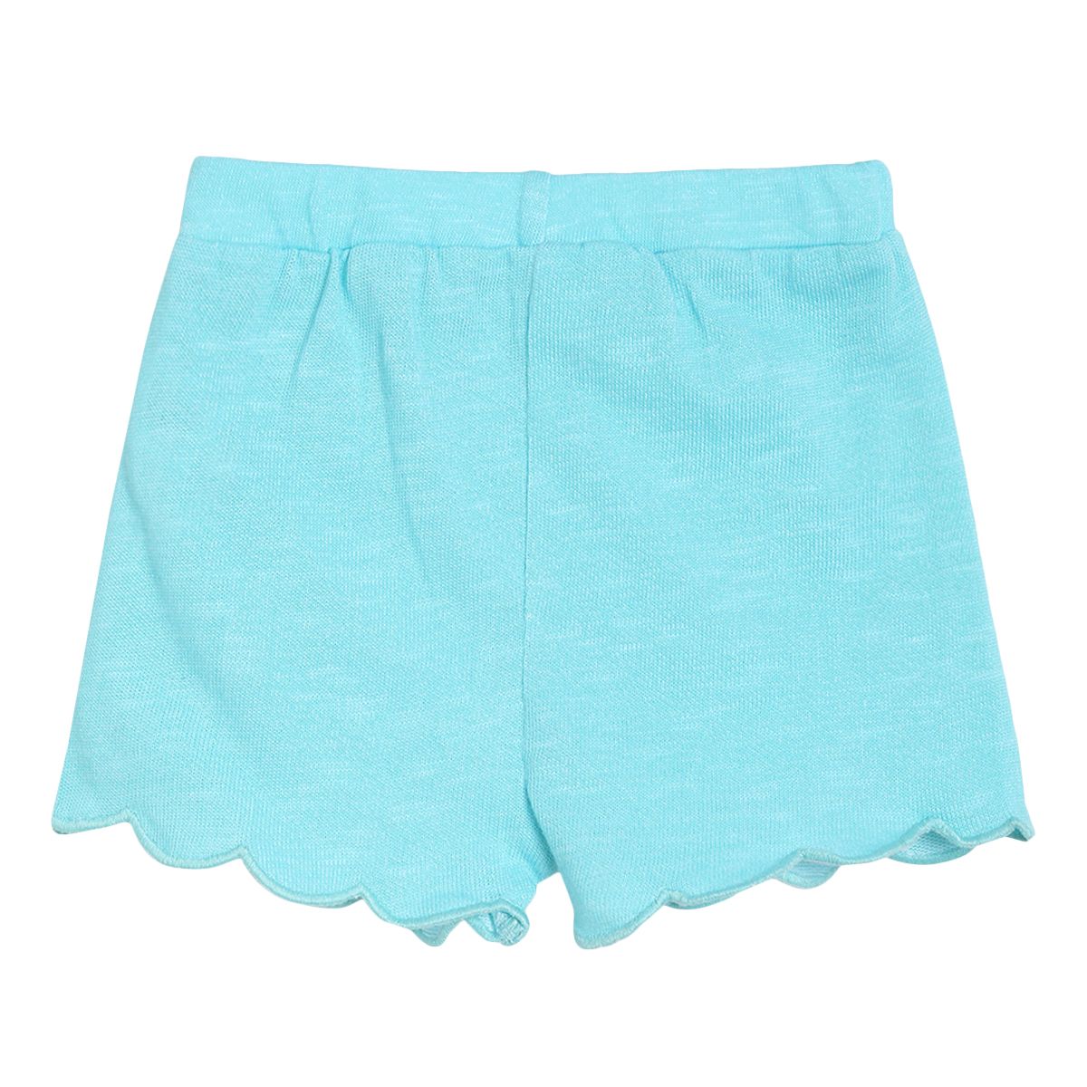 Pack of 2 top and shorts set - white & sky blue for 0-3 Months