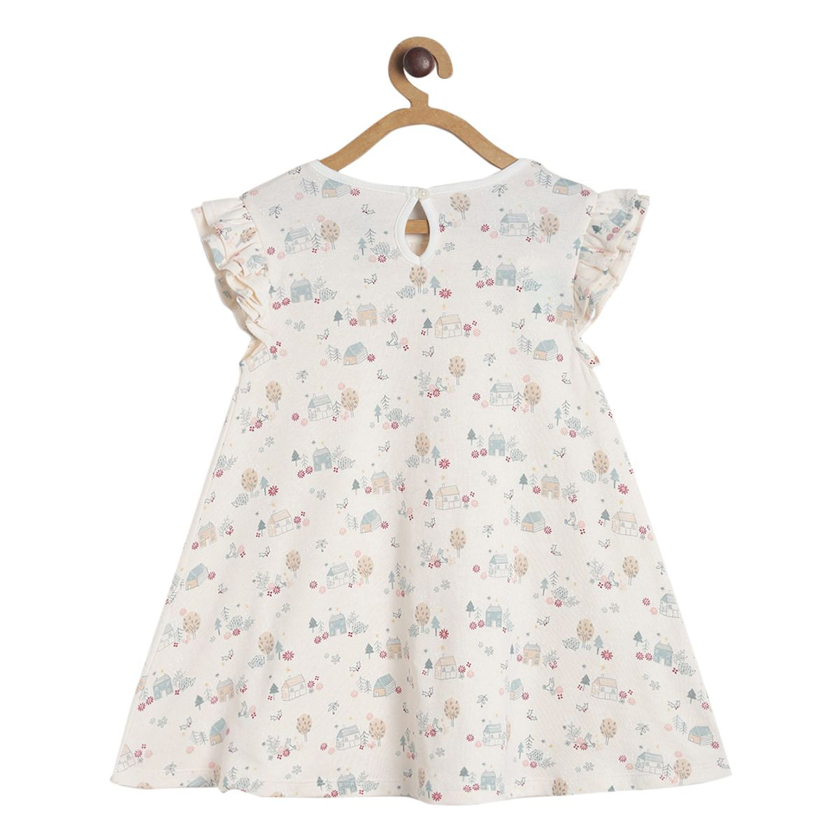 Pack of 1 knit dress - beige for 3-6 Months