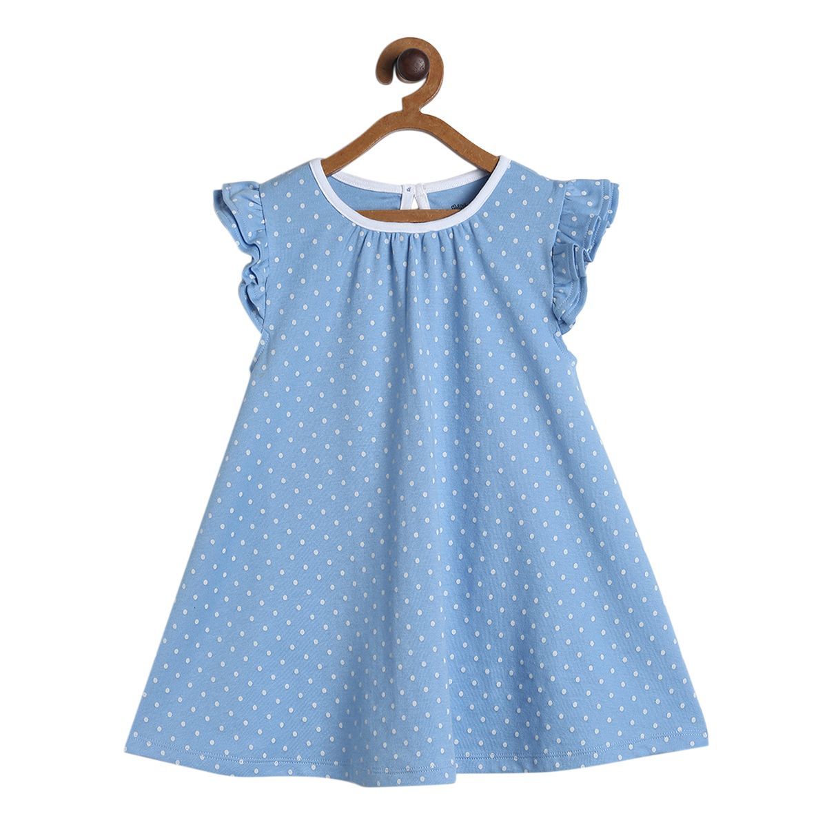 Pack of 1 knit dress - blue for 3-6 Months