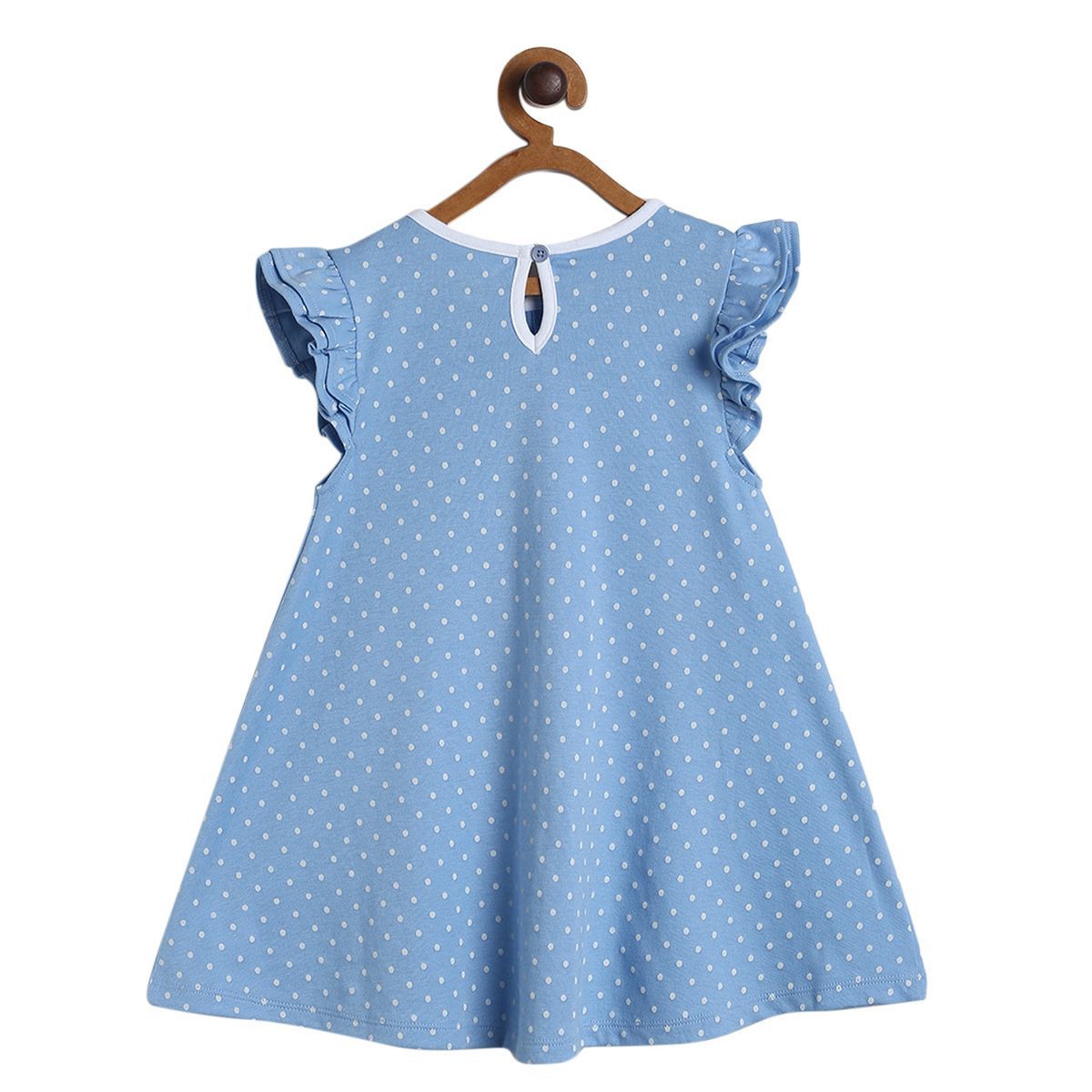 Pack of 1 knit dress - blue for 3-6 Months