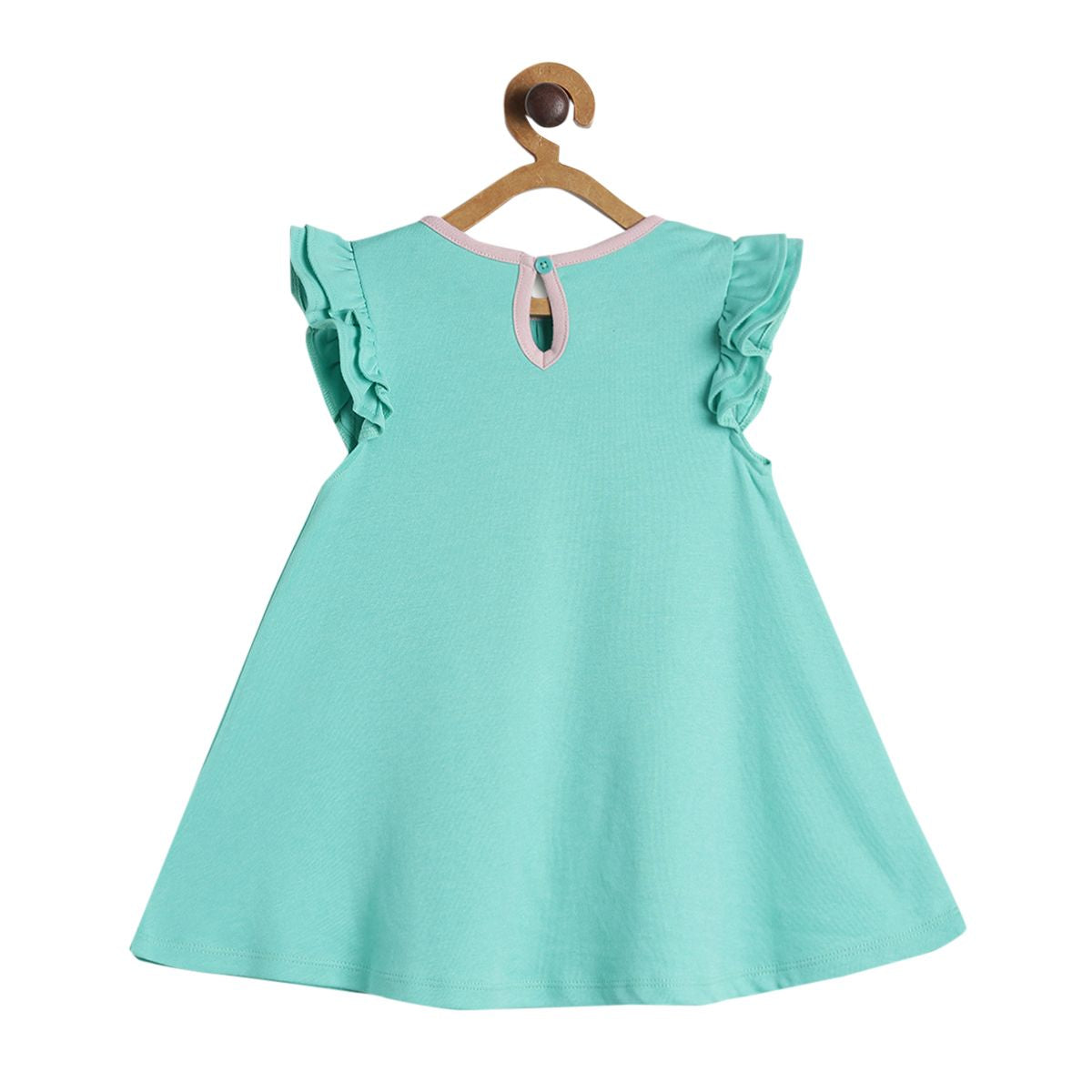 Pack of 1 knit dress - green for 3-6 Months